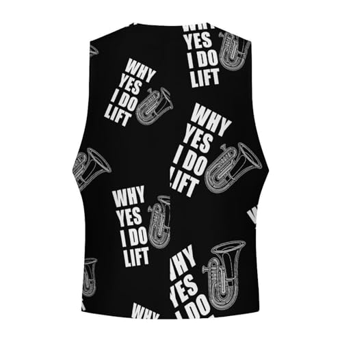 Tuba Why Yes I Do Lift Casual Suit Vest for Men Formal Business Dress Regular Fit Waistcoat Tuxedo4
