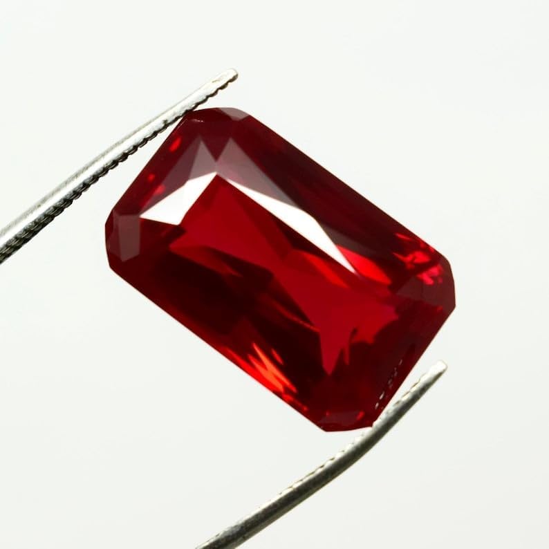 28.50Ct Natural Pigeon Blood Red Ruby Faceted Certified Loose Gemstone for Jewellery Making