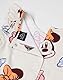 Disney Mehrfarbiger ärmelloser Minnie-Maus-Spielanzug für Mädchen | Sommerliche Freizeitkleidung mit Minnie-Maus-Aufdruck | Rüschendetail, elastischer Bund und Taschen | Bequemer Spielanzug für Kinder