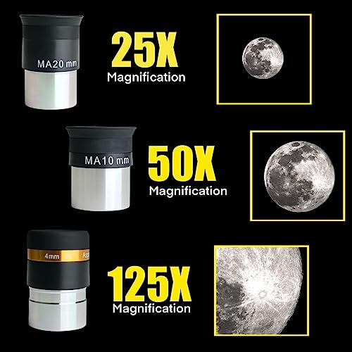 Telescópio SpectrumOI para adultos, telescópio para adultos, presente de astronomia, telescópio para