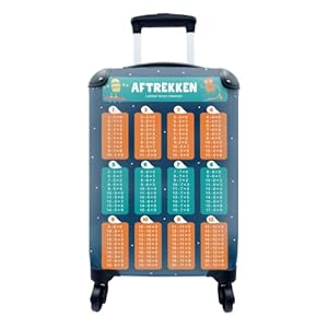 MuchoWow® Koffer – Kinderkamer – Aftrekken – Educatief – Jongens – Meisjes – Kinderen – Past binnen 55x40x20 cm en 55x35x25 cm – Handbagage – Trolley – Fotokoffer – Cabin Size – Print