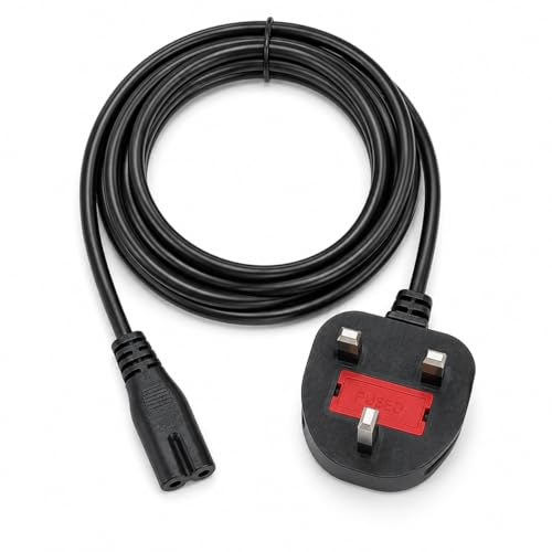 Image of Generic Power Cable Male-to-Female compatible with HP Envy 4513 All-In-One Printer, Black, 1.5 Metres, 250V, 2.5A, UK Type G Plug