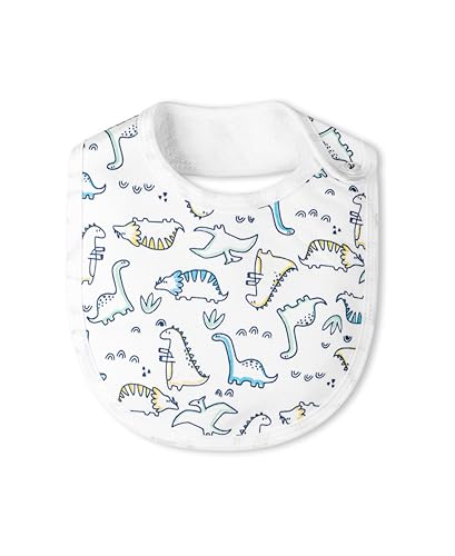 Image of Real Basics bib set of 6 for kids, 100% cotton, for new borns, girls and infants.(soft and absorbent /multicolour)