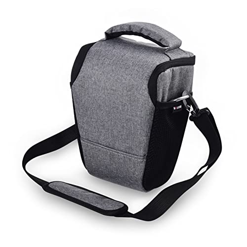 GLBMLMTHZP Bolsa de triángulo Digital Gris Bolsa de cámara Fit for Nikon Fit for Coolpix B600 B700 B500 Adecuado Sony HX400 HX350 H300 H400 DSC RX10 RX10 III RX10 IV Bolso de la cámara