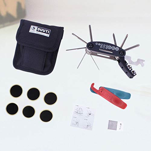 CLISPEED 12 Pcs Kit de Reparação de Pneus de Bicicleta Bicicleta Ciclismo Ferramenta de Reparo Mecân