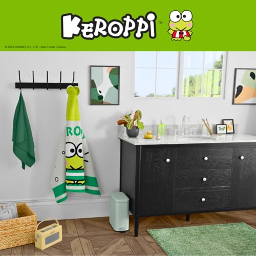 Image of Sanrio Keroppi Kids Super Soft Bath /Pool /Beach Soft Cotton Terry Hooded Towel Wrap, 24 in x 50 in, (Officially Licensed Product) by Franco