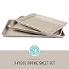 Martha Stewart Gallen 3-Piece Cookie Sheet Set – 13", 15", 17" Baking Pans, Ceramic Nonstick, PFA-Free, Carbon Steel – Oven Safe to 450°F, Warp-Resistant, Easy to Clean - Taupe #1