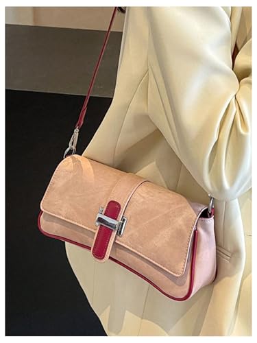 SweatyRocks Women's Buckle Leather Shoulder Bags Trendy Underarm Purse Handbags4