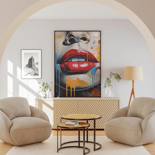 Impression sur toile abstraite graffiti et affiche mode 80x120 cm - 4