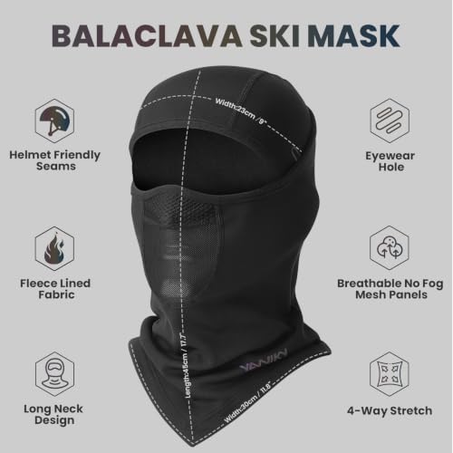 YANIKY Winter Balaclava Ski Mask for Men Women Breathable Warm Face Mask - image 2