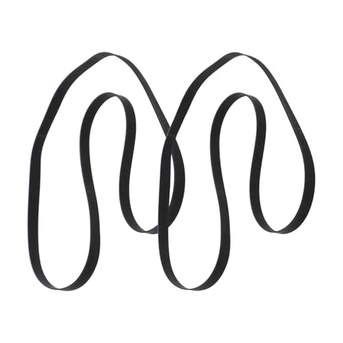 BESPORTBLE Courroies en Caoutchouc pour Platine Vinyle Lot de 2 Pièces 190 MM Pliées Largeur 5 MM Courroies D’Entraînement Compatibles pour Tourne-Disque Accessoires de Remplacement pour