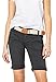 Produktbild FRESH MADE Damen Bermuda-Shorts in Pastellfarben mit Gürtel Dark-Grey L
