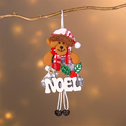 Christmas Decorations Christmas Tree Pendant Letter Wooden Sign Elder Snowman Bell Pendant Christmas Tree Ornaments Party Decorations Clear Crystals For Hanging #TOP1