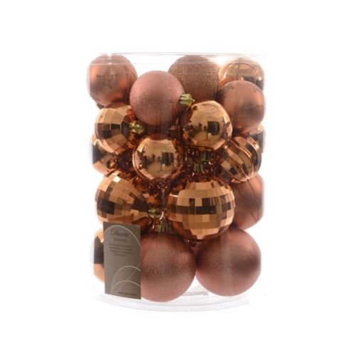 KaemingkBaubles Pk30 Assorted Almond/Copper