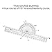 CYA Fixed Plotter Aviation for Flight Pilots, 13 Inch, Plotting Tool, Navigation for VFR Pilots, CFP-1