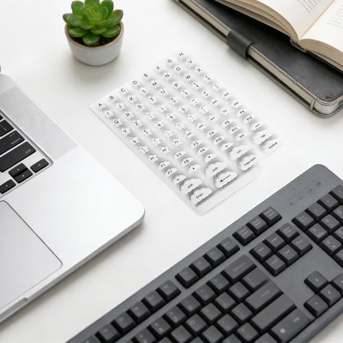 Pegatinas de teclado para mujer: silicona cómoda para tus uñas acrílicas 3