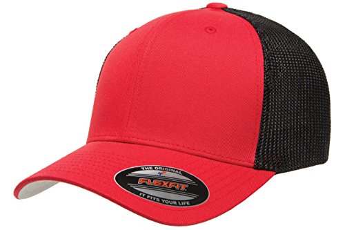 Image of Flexfit Two-Tone Stretch Mesh Fitted Cap Hat