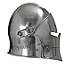 THOR INSTRUMENTS Templar Crusaders Halloween Costume Props Medieval Barbuta Visored Armour Helmet Rustic Vintage Home Decor Gifts