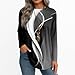 Womens Casual Loose Trendy Shirts 2025 Fall Winter Lightweight Tunic Tops Blouses Long Sleeve Round Neck T Shirt（1-Black,3X-Large）