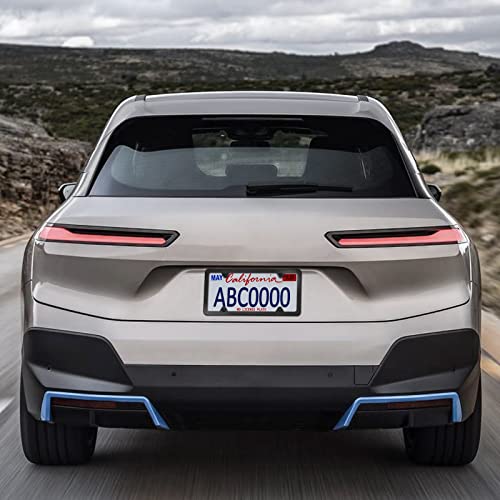 Zxfoog Black License Plate Frames- Matte Aluminum Car Tag Holder Cover, 2 Pack For Front Rear Plate With Stainless Steel Screw Bolt Caps, Rattle Proof Pads #TOP5