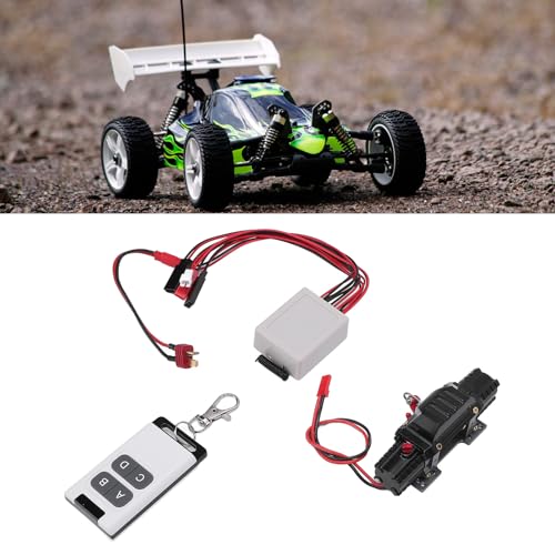 Winch potente Alomejor para autos RC, doble motor, aluminio miniatura 2