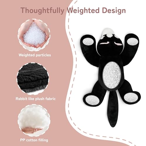 Image of Niuniu Daddy 20 inch | 3.3 Pound Weighted Husky Stuffed Animal Plushie for Adults & Kids, Large Weighted Lap Pillow for Comfort, Soft Sensory Stuffy Toy as Gift for Holidays