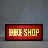 自転車店RGB LEDネオンボックス、リモコンとAPP制御調光警告マーク付き、映画館、図書館、カフェ、ファミリー会社、デスク、壁装飾、USB給電に適している