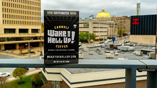 Wake The Hell Up! Cannoli Flavored Single Serve Coffee Pods Of Ultra-Caffeinated Coffee For K-Cup Compatible Brewers | 12 Count, 2.0 Compatible Pods | Perfect Balance Of High Caffeine & Great Flavor #TOP1