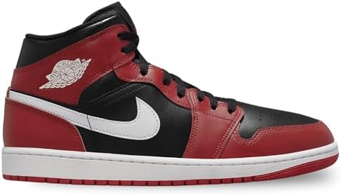 Tênis masculino Air Jordan 1 Mid (DQ8426-061, preto/vermelho