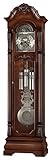 Howard Miller Fesler Grandfather Clock II, Wood Finish & Classic Style Arabic Numerals with Single Chime German Movement, Adjustable Levelers Pendulum Bob Floor Clocks for Bedroom & Living Room