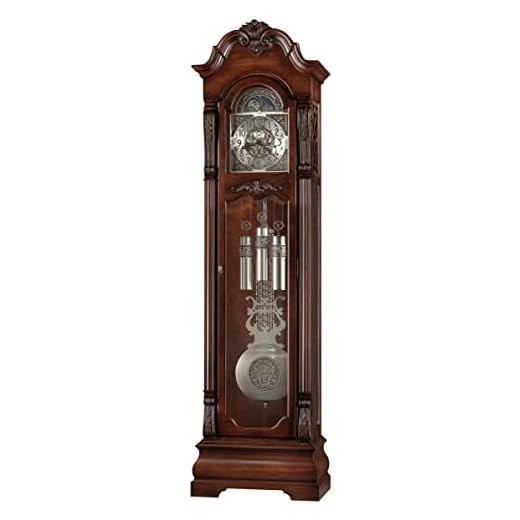 Howard Miller Fesler Grandfather Clock II 549-049 – Rustic Cherry with Single-Chime Movement