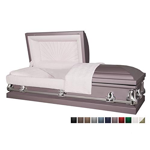 Titan Casket - Orion Orchid Steel Casket with Pink Interior