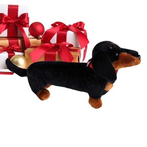 Peluche Dachshund genérico – Juguete para abrazar en forma de perro lindo, juguete suave para abrazos de animales y tiempo de juego – para adultos en casa, oficina, sofá cama, sala de juegos, coche y