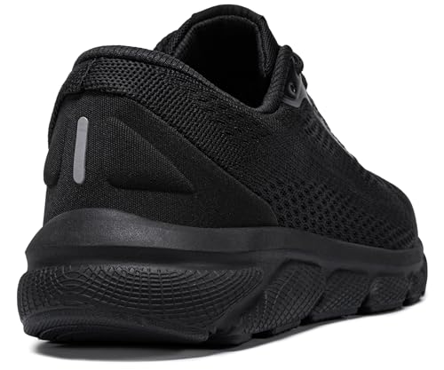 Image of LARNMERN Non Slip Steel Toe Shoes for Men Comfortable Work Safety Sneakers Lightweight Indestructible Walking Tennis Shoes All Black