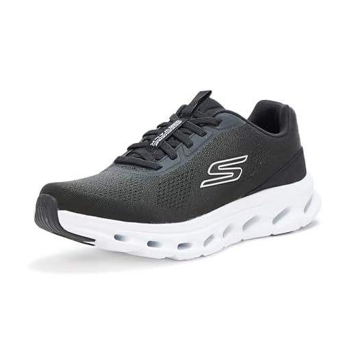 Skechers Go Walk Glide Step 2.0 Vic Tênis masculino, Preto/branco, 45