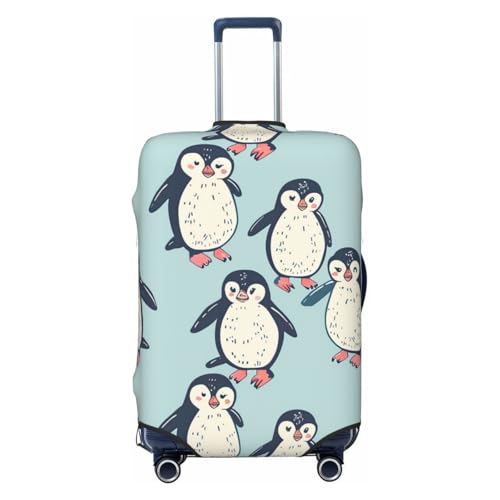 Cartoon Penguin Luggage Cover for Suitcase Cute Elastic Suitcase Cover Protector Luggage Sleeve Anti Scratch Dust Fits29-32 Inch