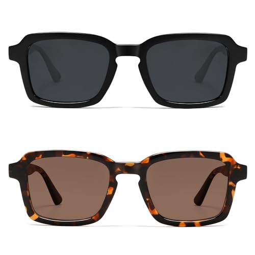 Image of VANLINKER Polarized Trendy Square Sunglasses for Women Men 2026 Retro Chic Cute Shades VL9849