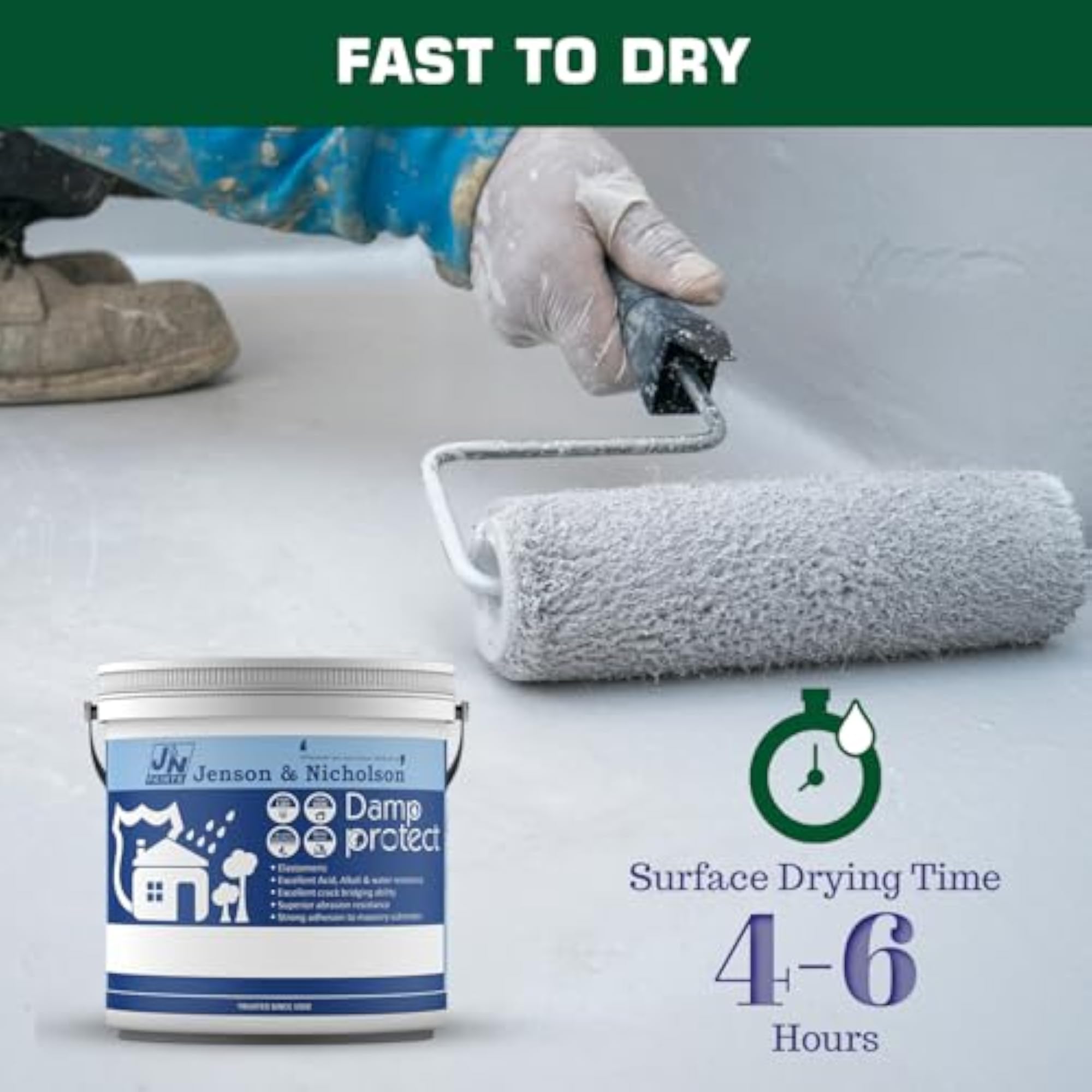 Damp Proof Paint 1 Ltr Waterproofing Solution
