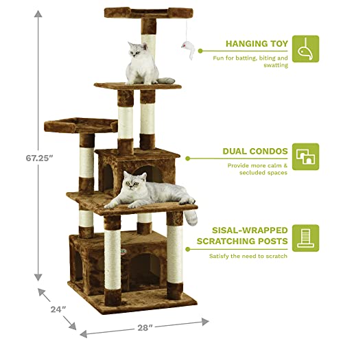 Go Pet Club Cat Condo, 67-Inch, Brown #TOP2