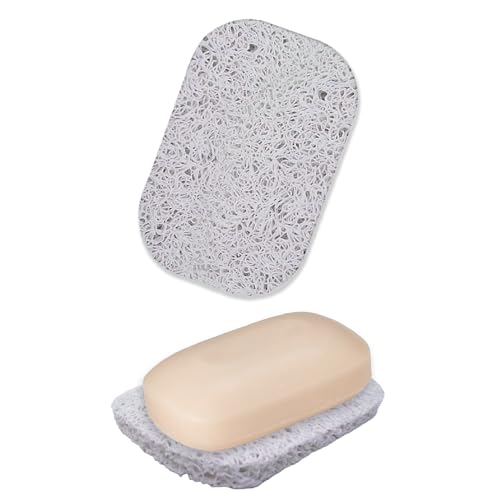Soap Saver Pad - Soap Holder for Kitchen & Bathroom Use - Durable Soap Dish for Hand Shampoo Bar & Dish Soap - Large Size & Easy to Wash - Perfect for Travel - 1 Pack