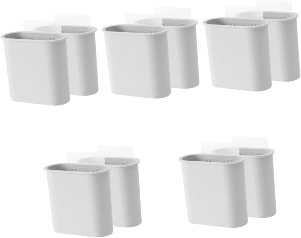 MAGICLULU 10pcs Toilet Room Wall Mount Storage Organizer Easy to Clean Bathroom Accessory