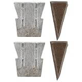 Zerodeko 4 Stück Metallkeil für Axtstiele Kegelkeile zur Befestigung Kompakt und Langlebig Montagezubehör für Holzbearbeitung und BAU