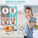 Forbabe 16 w 1 tester wody pitnej, 50 sztuk pasków testowych do wody pitnej z probówkami, kroplomierz, paski testowe do wody wodociągowej, basen, spa, do łatwej weryfikacji twardości wody, pH, chloru