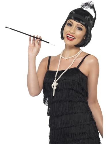 Smiffys Kit de délurée, avec perruque, collier, bandeau et porte-cigarette