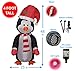 4 Foot Christmas Inflatable Cute Standing Penguin Yard Decoration LED Lights Decor Outdoor Indoor Holiday Decorations, Blow up Lighted Yard Decor, Lawn Inflatables Home Family Outside