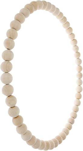 Miniatura 2 de Hobby Lobby Corona de cuentas de madera - 18"