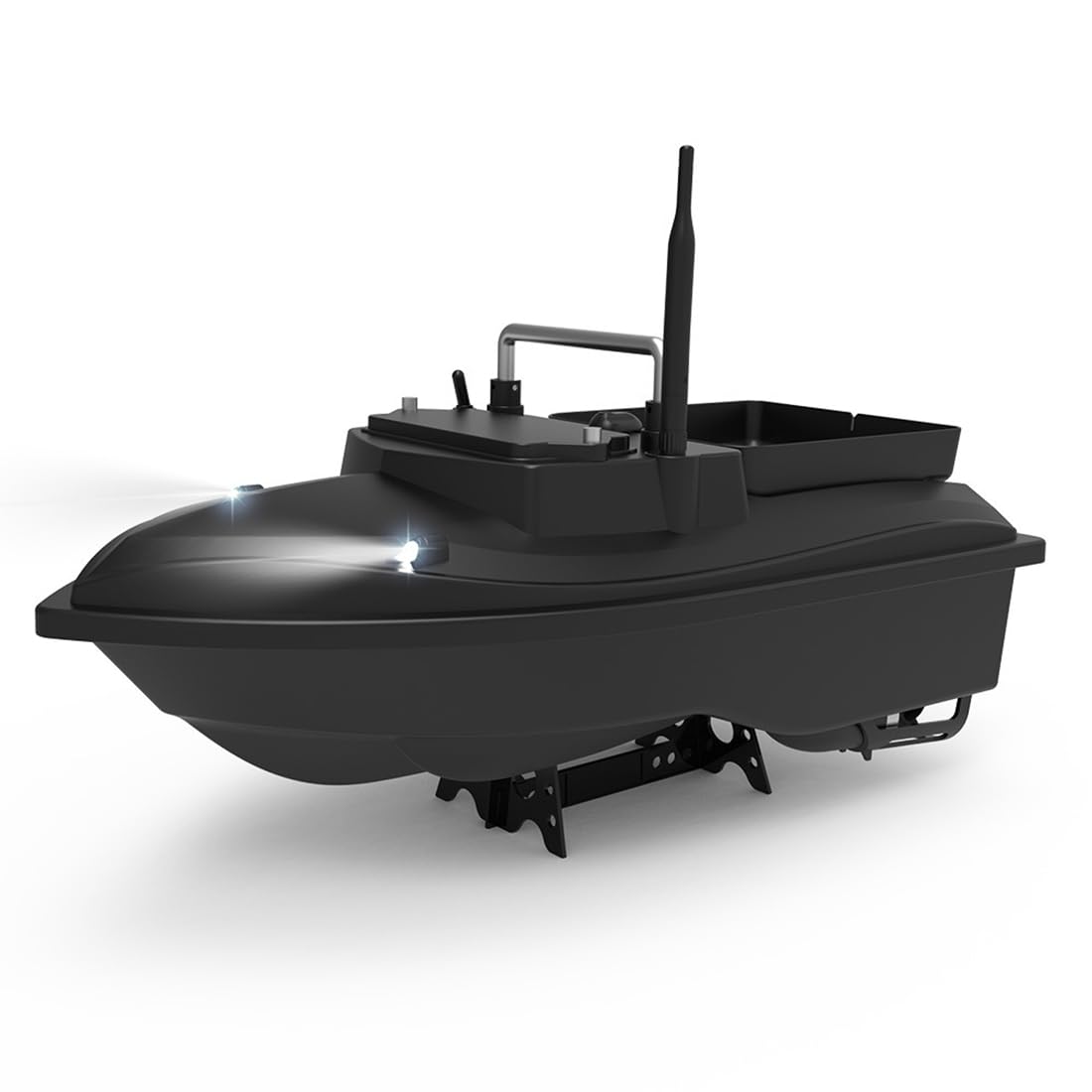 Barco de cebo RC para pesca de carpa, distancia de control remoto de 500 m con tolvas de cebo y luces, juguetes ideales y regalos para adultos
