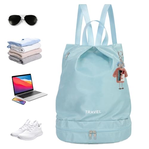 Bolsa húmeda y seca para natación, mochila deportiva de viaje en seco y húmedo, bolsa de equipo de playa, bolsa casual de playa, bolsa de gimnasio portátil impermeable para gimnasio, camping,