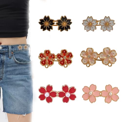 Consejos para Comprar Como Teñir Pantalones de Mezclilla al mejor precio. 45 6 juegos de ajuste de cintura para pantalones, pantalones de mezclilla desmontables, pantalones de mezclilla de flores, pantalones de ajuste de cintura para jeans sueltos,...