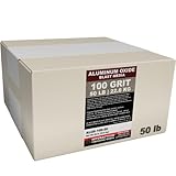 #100 Grit Aluminum Oxide Blast Media (50 lb/22 kg) - Premium Long-Lasting Sand Blasting Media, High